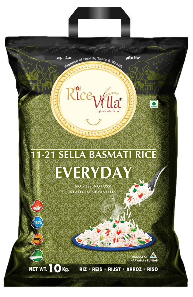 Rice Villa| Everyday| 10 kg| 1121 Sella Basmati Rice
