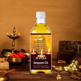 Snap Snop Deepam Oil 250 ml Pure Sandalwood Fragrance poojaOil for Puja & Diya 250Ml. view 2