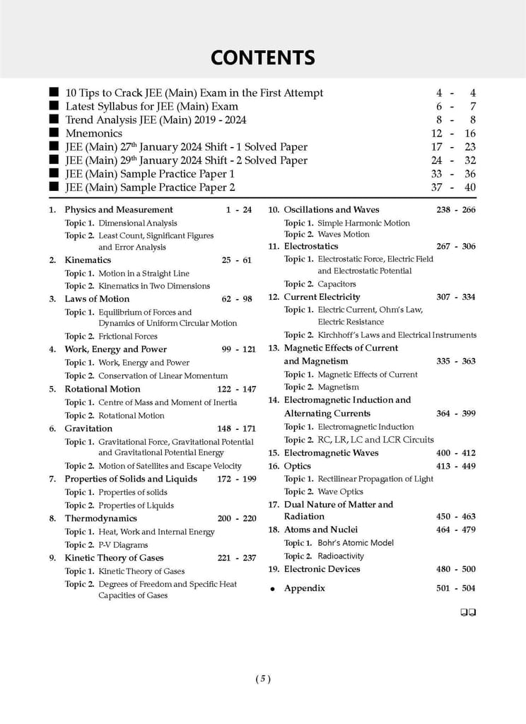 Oswaal JEE (Main) Question Bank | Chapter-wise & Topic-wise Solved Papers (2019-2024) | Physics | For 2025 Exam Oswaal Editorial Board view 2