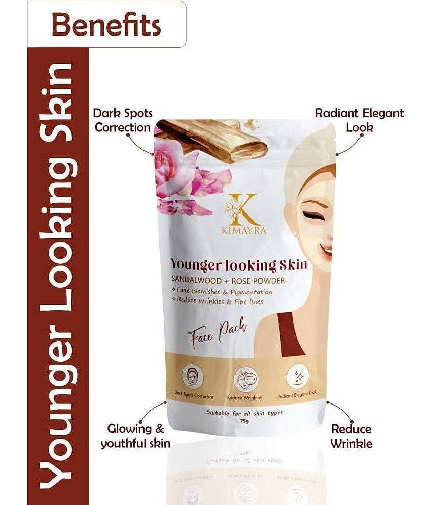 Kimayra Sandalwood + Rose Face Pack Powder For Women/Men -Safe For All Skin Type view 2