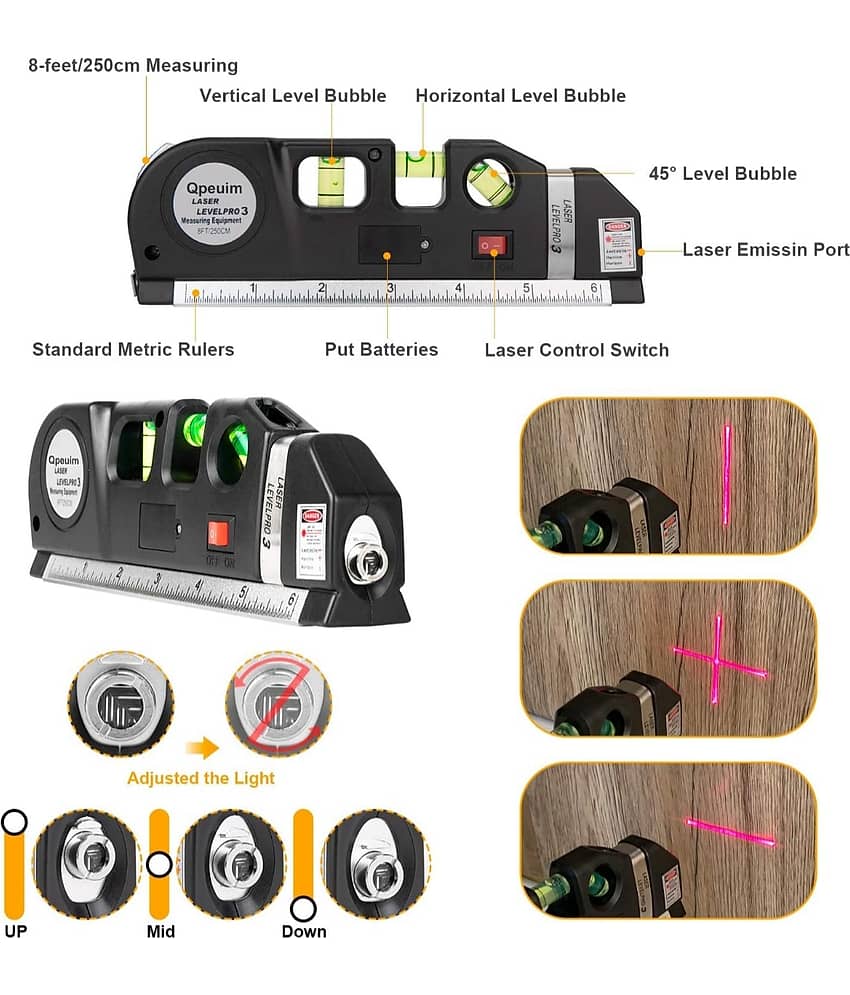 GMPex Multipurpose Laser Level Kit Analog Levels view 2