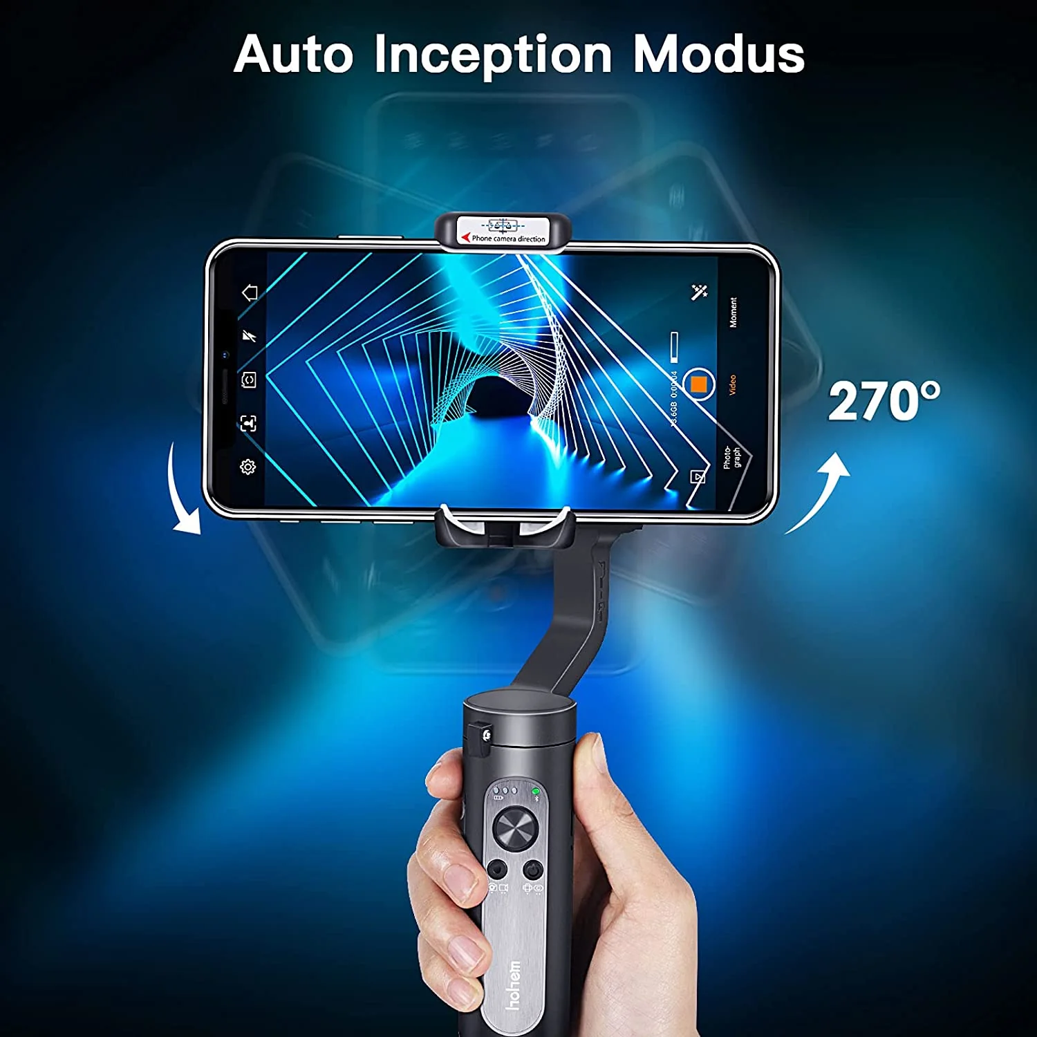 (Refurbished) Hohem iSteady X - Handheld Pocket Gimbal (Black) view 2