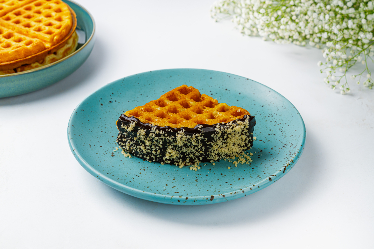 Belgian dark chocolate waffle