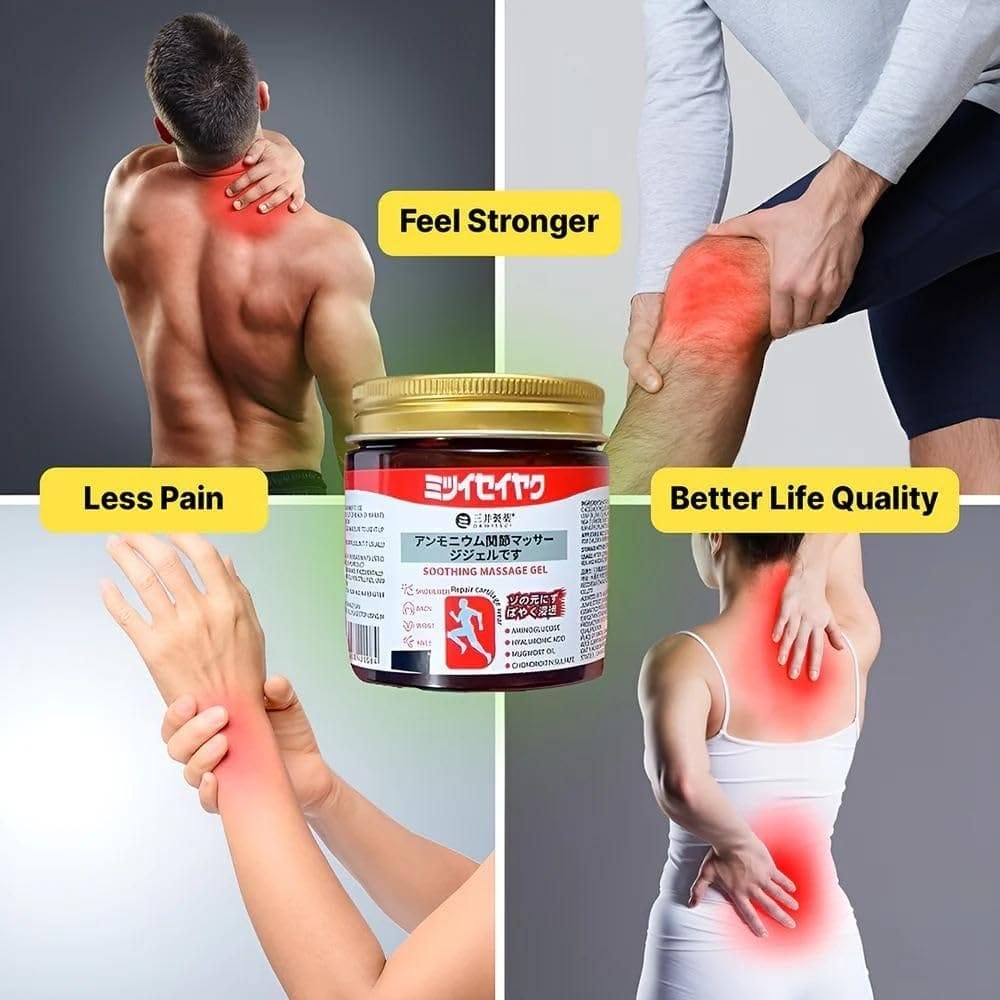 ELHAE Japanese Soothing Joint & Muscle Massage Gel | Topical Herbal Relief with Mugwort, Hyaluronic Acid & Ajinoglucose | Cooling Formula for Back, Knee, Neck, Shoulder | 100g view 2