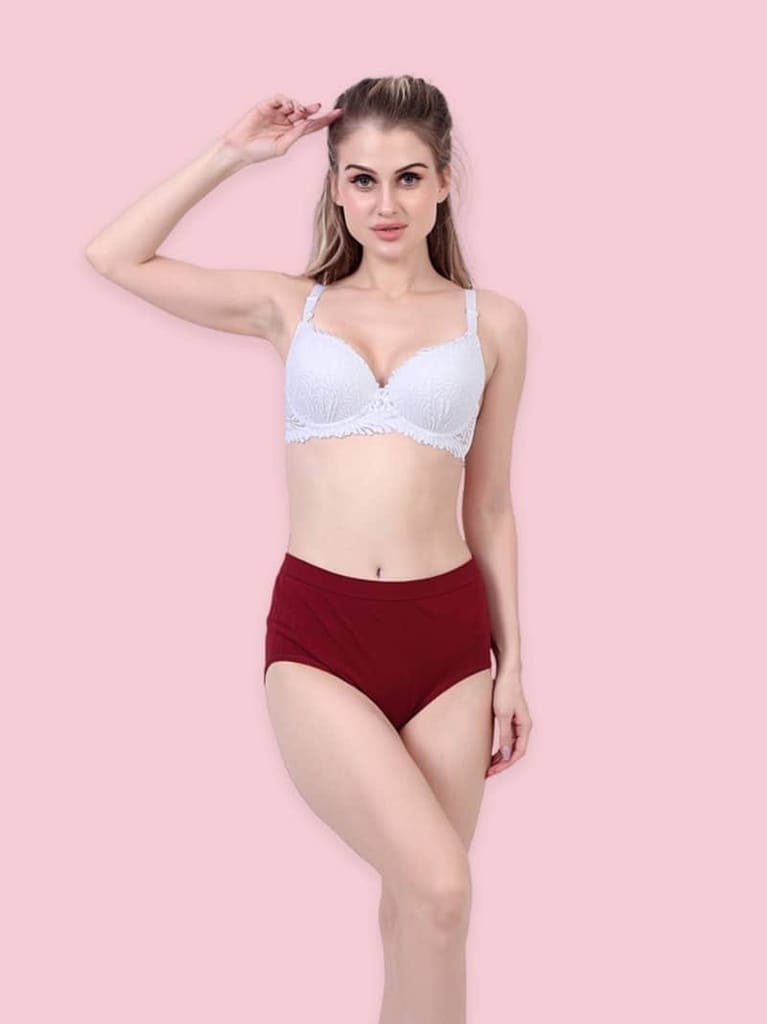 Net Elegance Padded Full Coverage Bra