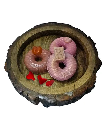 Aesthetic living Sweet Tooth-Donut-Goat Milk Handmade Soap with Cranbery Oil, 110 gm