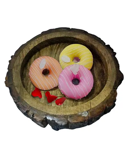Aesthetic living Sweet Tooth-Donut-Goat Milk Handmade Soap with Cranbery Oil, 110 gm view 2