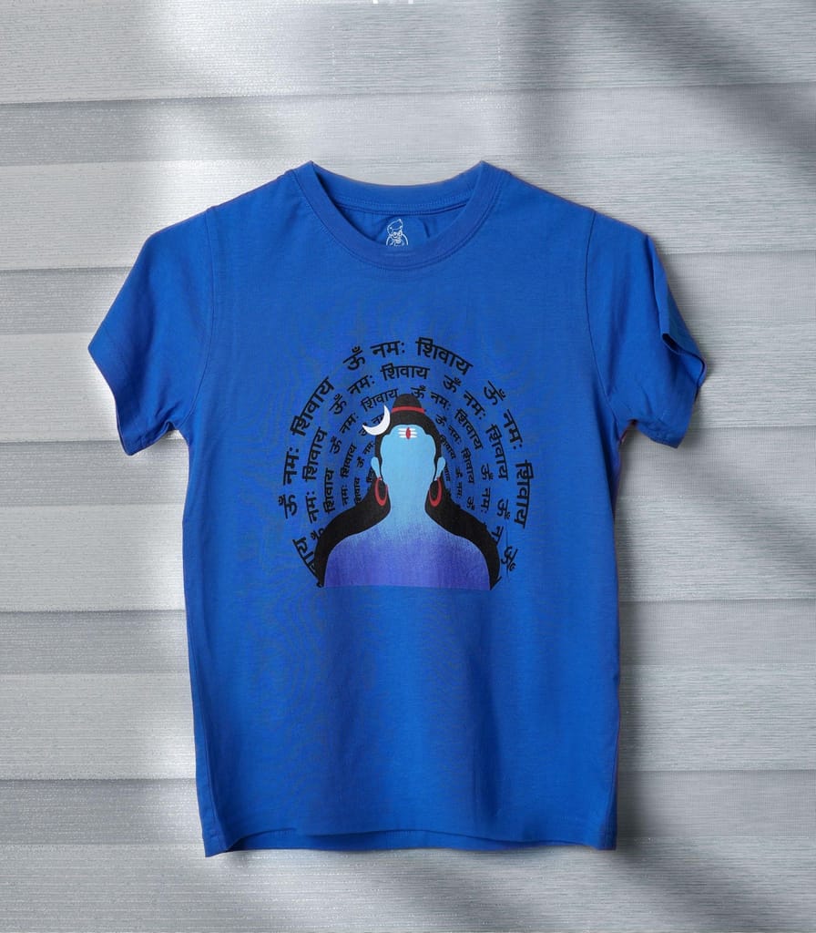 KUCHU Om Namah Shivay Kids T-Shirt | 10–11 Years | Cotton Tee | Soft & Breathable | Comfortable Wear view 2