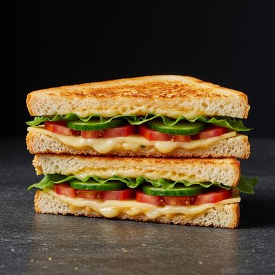 Grilled Cheese & Veggies Sandwich