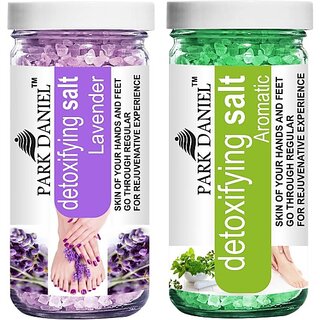 PARK DANIEL Premium Lavender &amp; Aromatic Bath Salt- For Radiant Skin &amp; Relaxation- Pedicure &amp; Manicure Salt Combo Pack Of 2 Jars of 200 gms(400 gms) (400 g) view 2