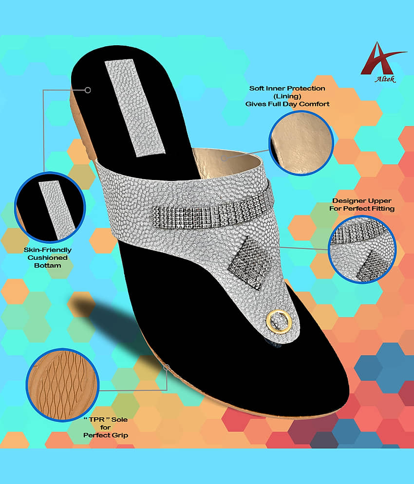 Altek - Silver Women's Flats view 2