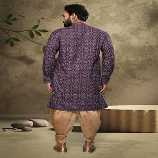 Raivat Ethnic Purple Colour Cotton Digital Print Kurta Pajama 1553 view 2