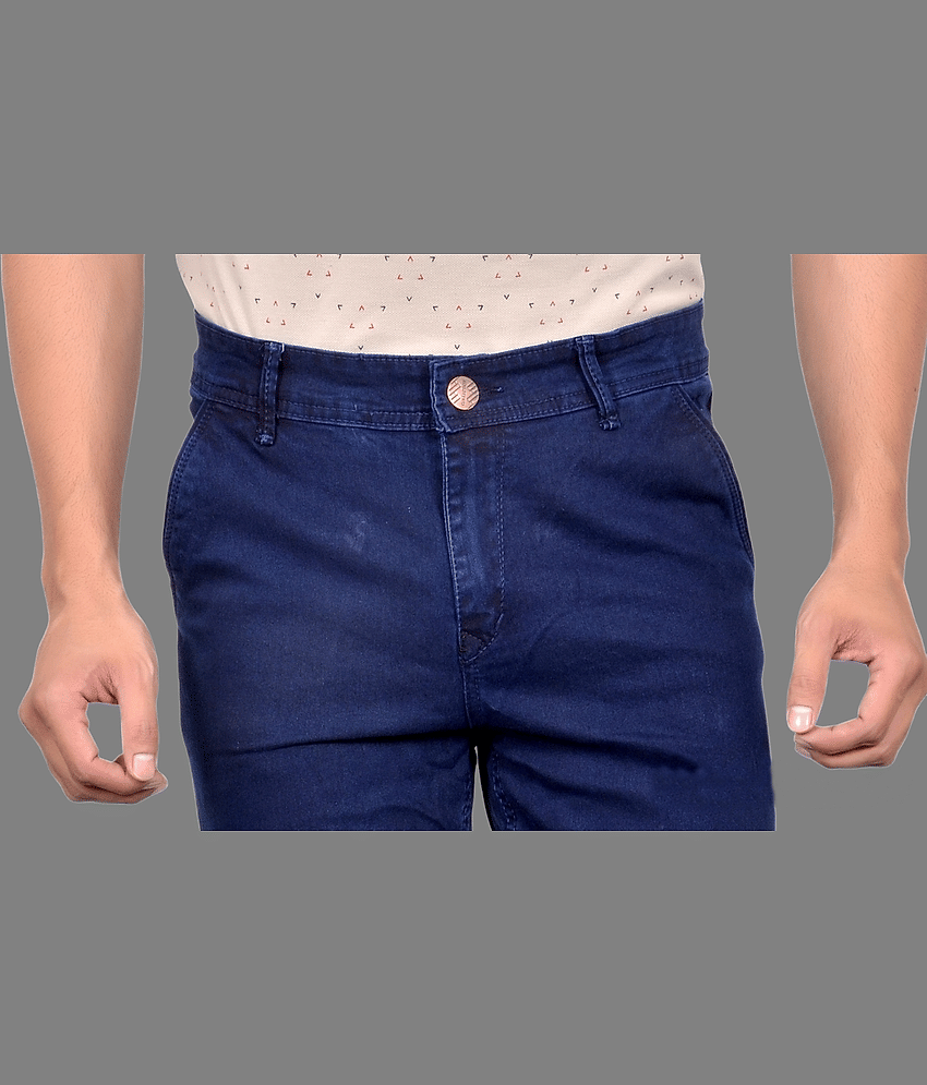 AGRAYYANA Slim Fit Solid Men's Jeans - Blue ( Pack of 1 ) view 2