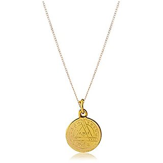 Kesar Zems Durga Bisa Yantra Gold Plated Pendant view 2
