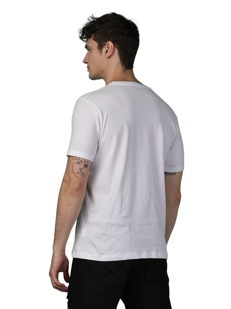 Cotton White Kind Human T-Shirt view 2