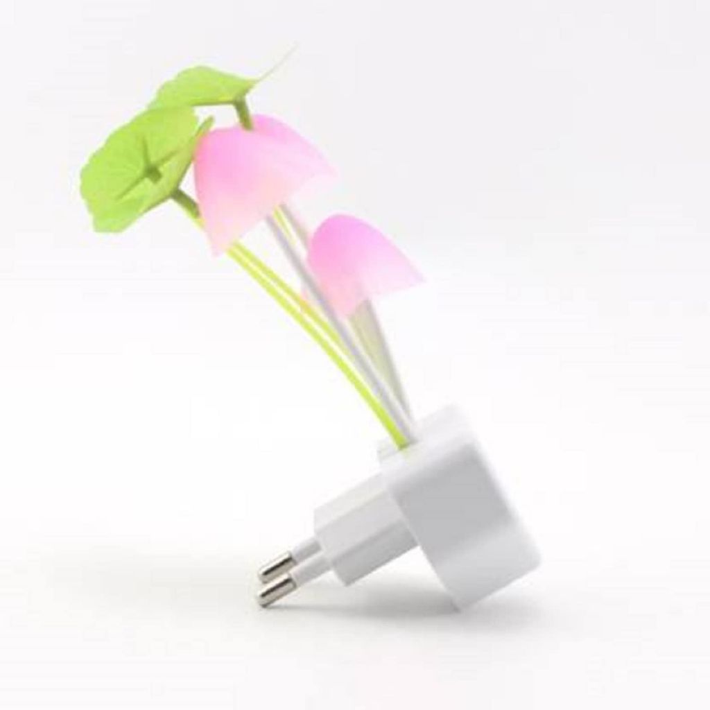 Elecsera Stylish Flower Mushroom LED Night Light Sensor Baby Bed Room Lamp Night Lamp (10 cm, Multicolor) view 2