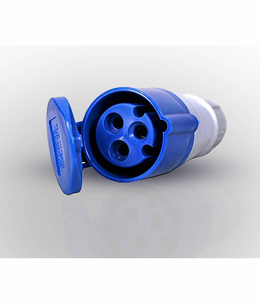 J-NX TYPE-213 Triple Outlet Socket with Male and Female Industrial Socket 220 Modular Switches view 2