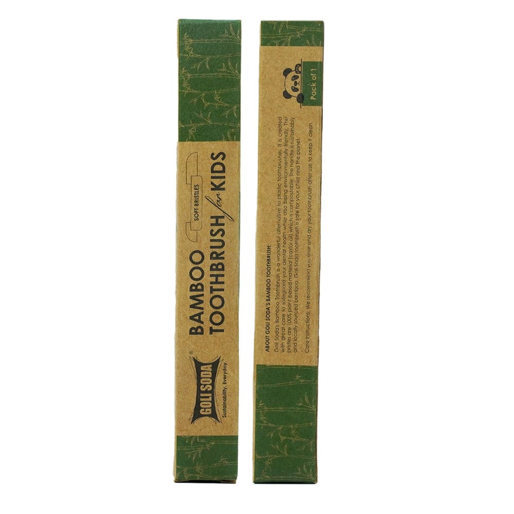 Goli Soda Natural Bamboo Toothbrush with Soft Plant Based Bristles (Pack Of 2) view 2