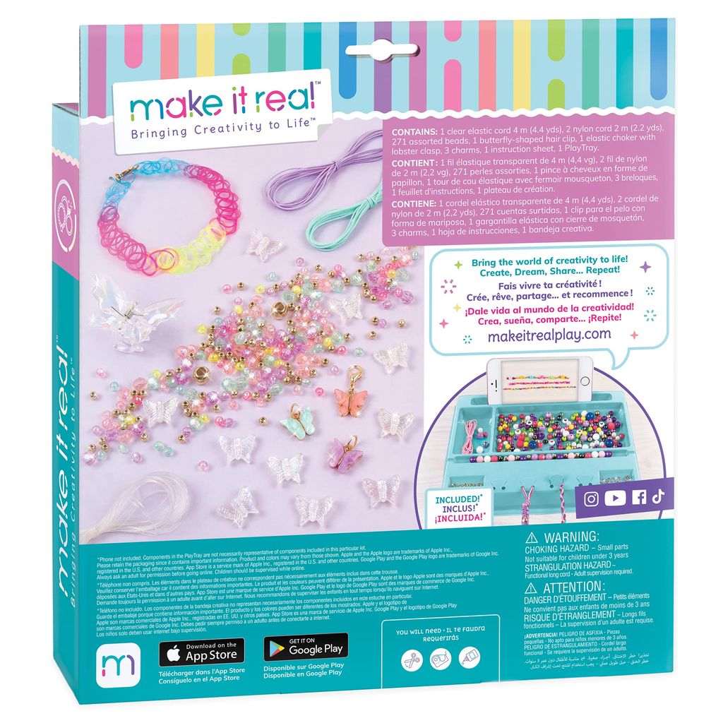 Make It Real DIY Toys Set - Butterfly Jewelry Set view 2