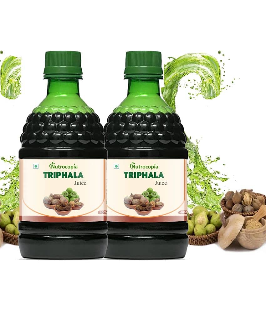 NUTROCOPIA Triphala Juice | 100% Ayurvedic | Relieves Constipation & Improves Digestion | No Added Sugar - 400 ML view 2