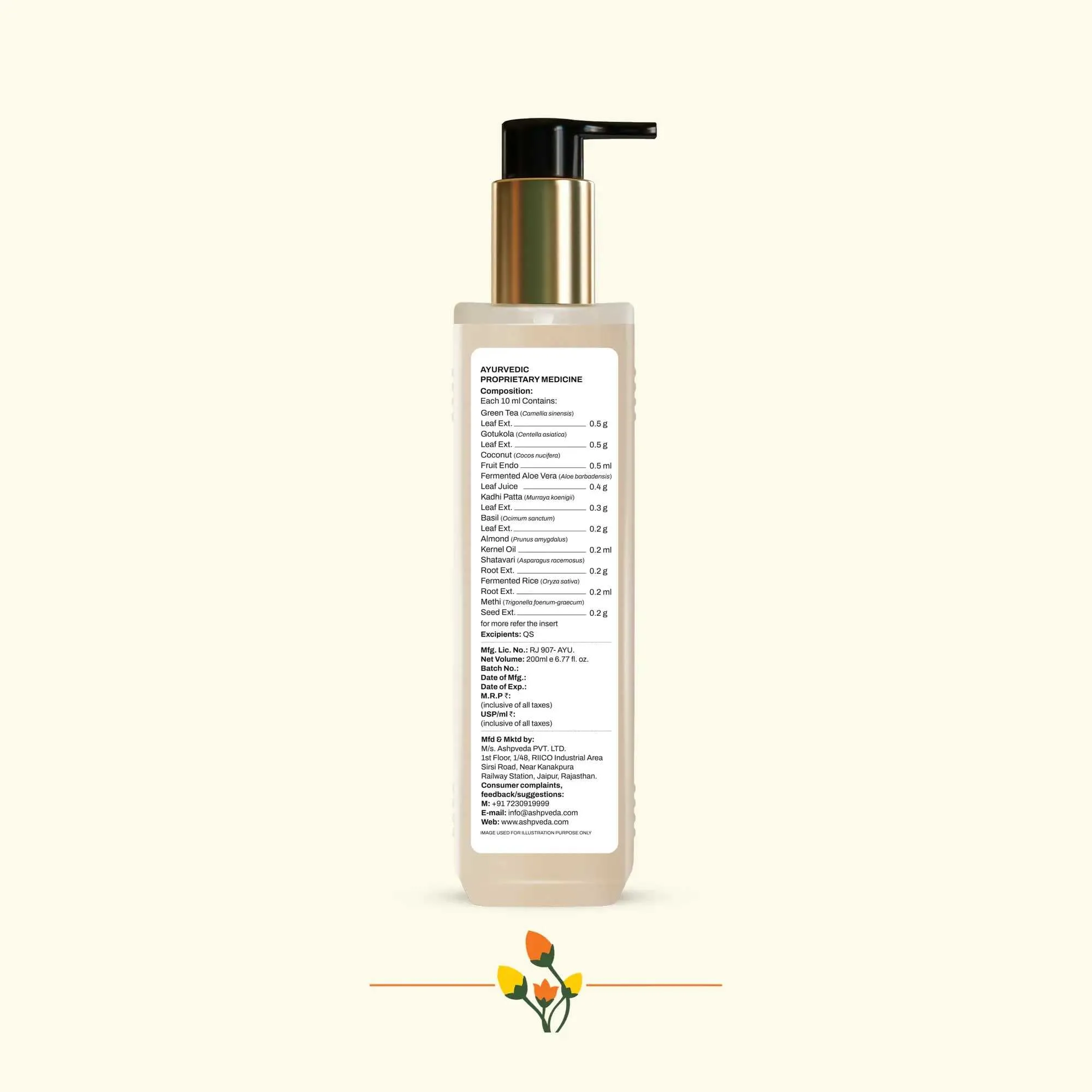 ashpveda Japapatti Brahmi Hair Conditioner for Dry Hair view 2