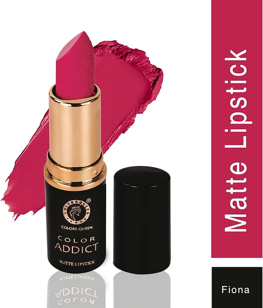 Colors Queen Color Addict Long Lasting Matte Lipstick (Shade - 04)