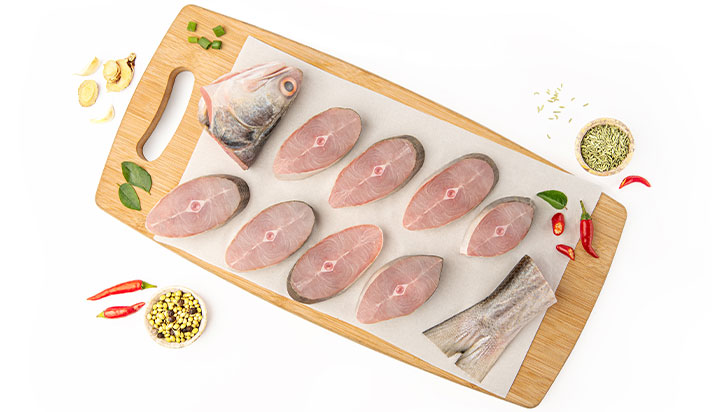 Indian Salmon (Rawas) Medium Steaks