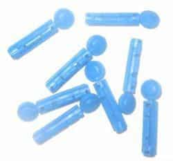 Microlance 100R Round blue glucometer lancets view 2