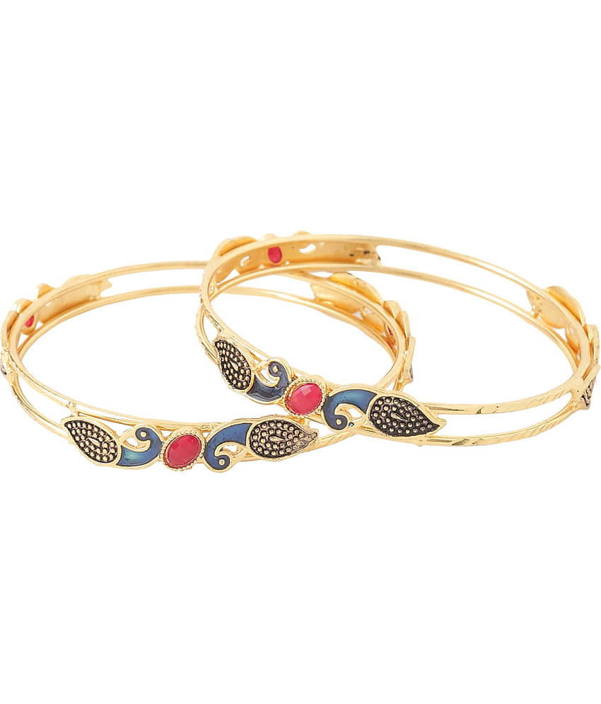 VIRAASI - Gold Bangle ( Pack of 1 ) view 2