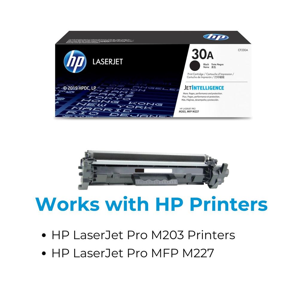 HP 30A Black Original LaserJet Toner Cartridge (CF230A)
