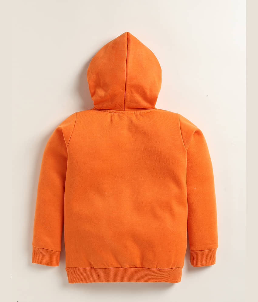 Lazy Shark Pack of 1 Boys Cotton Blend Nightsuit Set ( Orange ) view 2