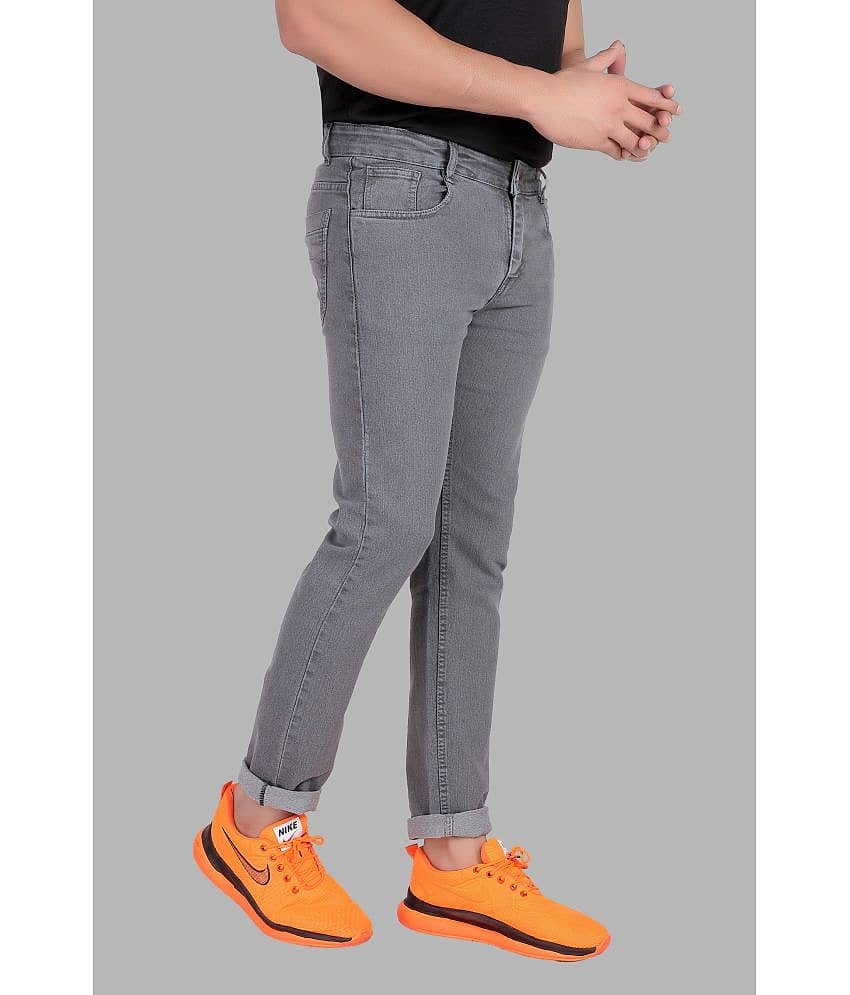 RAGZO Regular Fit Cuffed Hem Men's Jeans - Grey ( Pack of 1 ) view 2