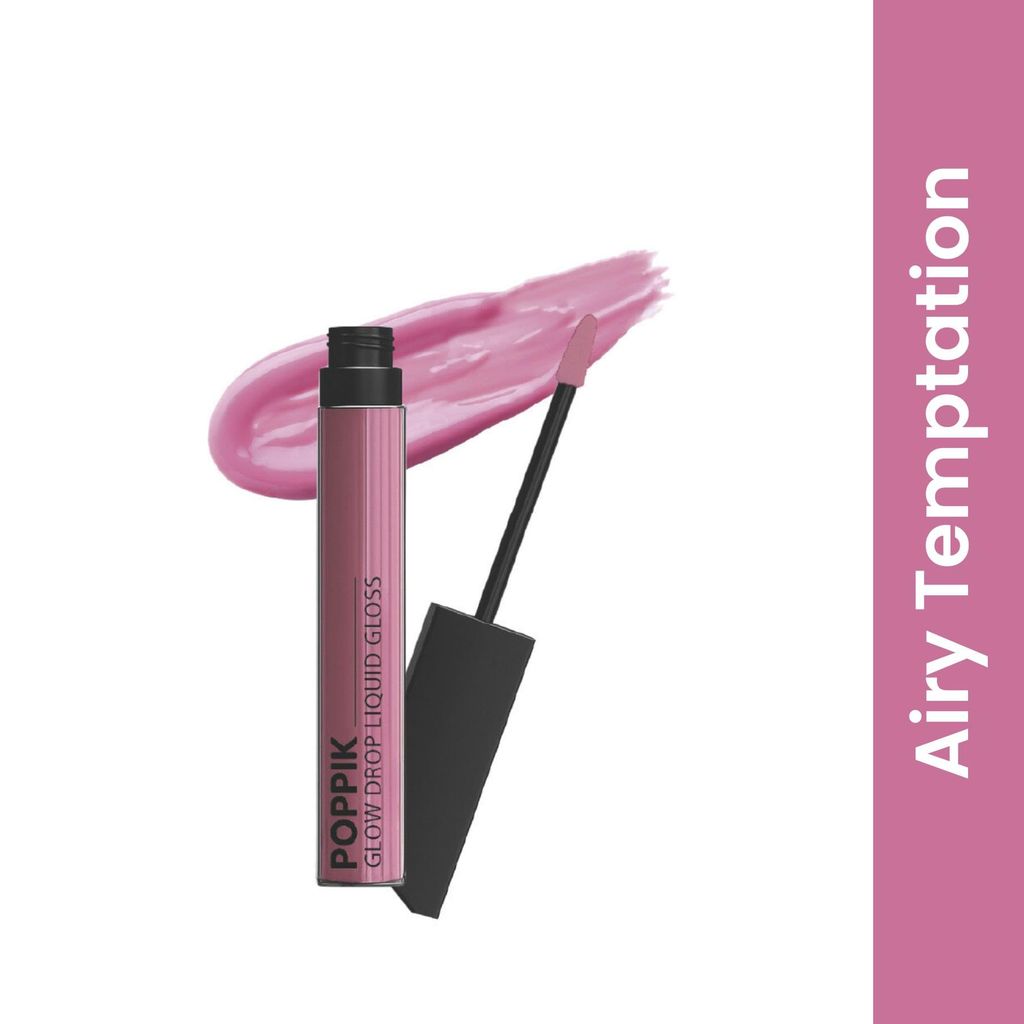 POPPIK Liquid Gloss Lipstick for Women | High Shine, Non Sticky, Moisturizing Lip Color | Smooth Glossy Finish | Party & Everyday Wear Lip Gloss, Ideal for Wedding, Casual Outings, Gifting, 2ML view 2
