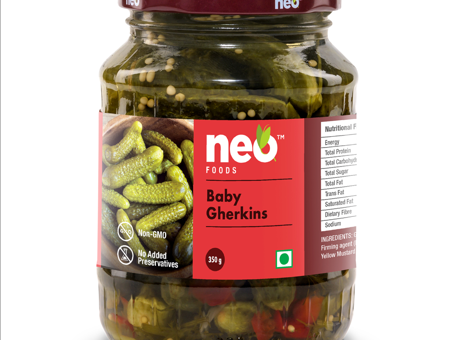 Neo Foods Baby Gherkin 350g