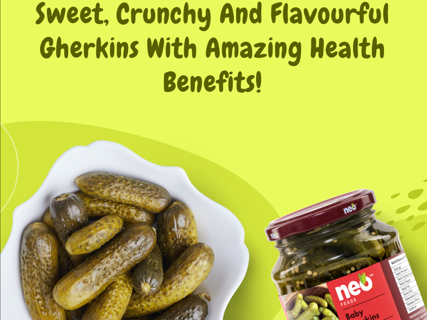 Neo Foods Baby Gherkin 350g view 2