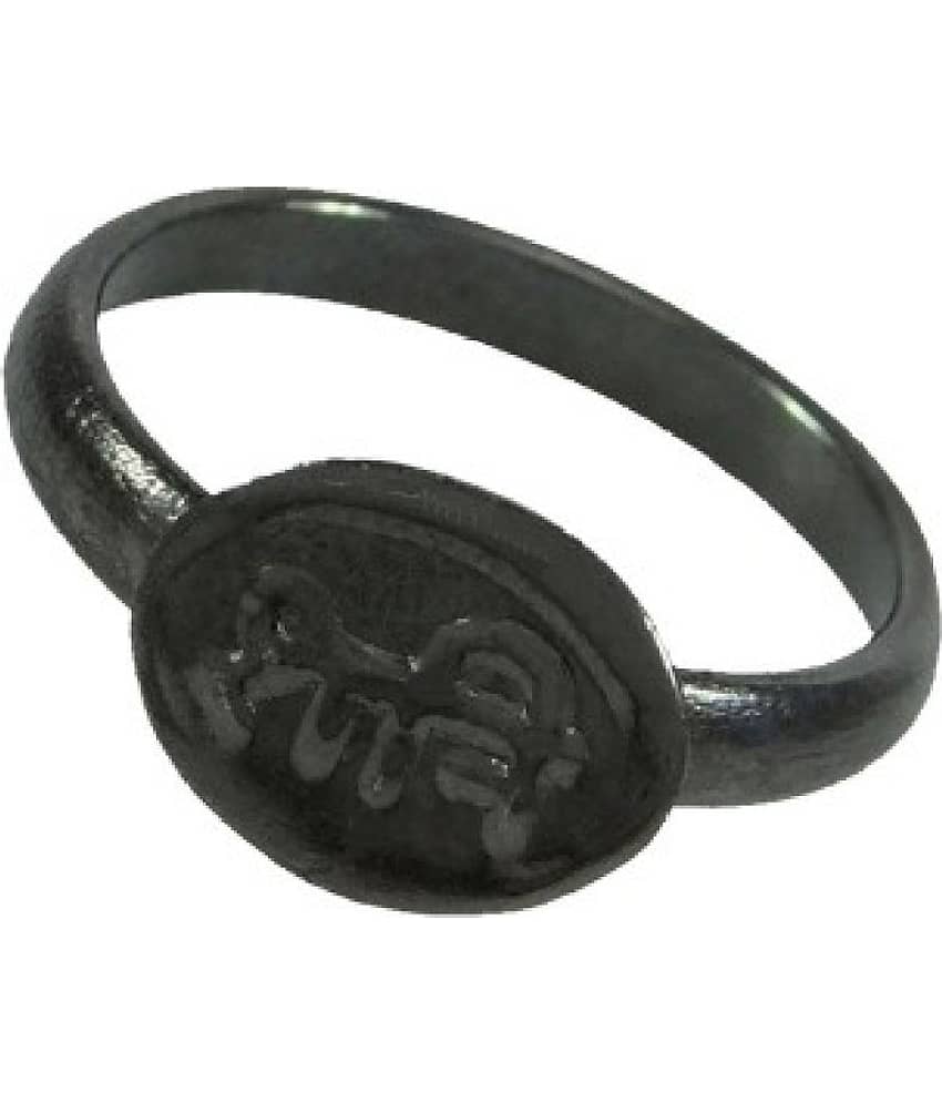 KESAR ZEMS Shani Dosha Niwaran Black Horse Shoe Iron Ring SIZE-16 view 2