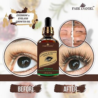 PARK DANIEL Eyebrow & Eyelashes Growth Oil-Enriched with Natural Ingredients(30 ml) 30 ml (Clear - GLS01) view 2