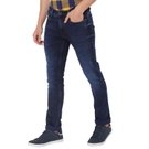 Mufti Men'S Denim Deluxe Stretch Super Slim Fit Blue Black 10.25 Oz Jeans view 2
