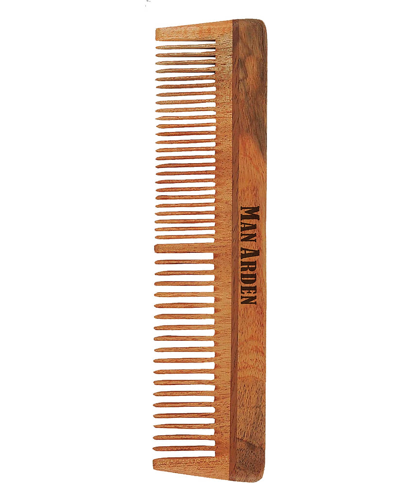 Man Arden Natural Kacchi Neem Wood Hair Comb For Healthy Scalp view 2
