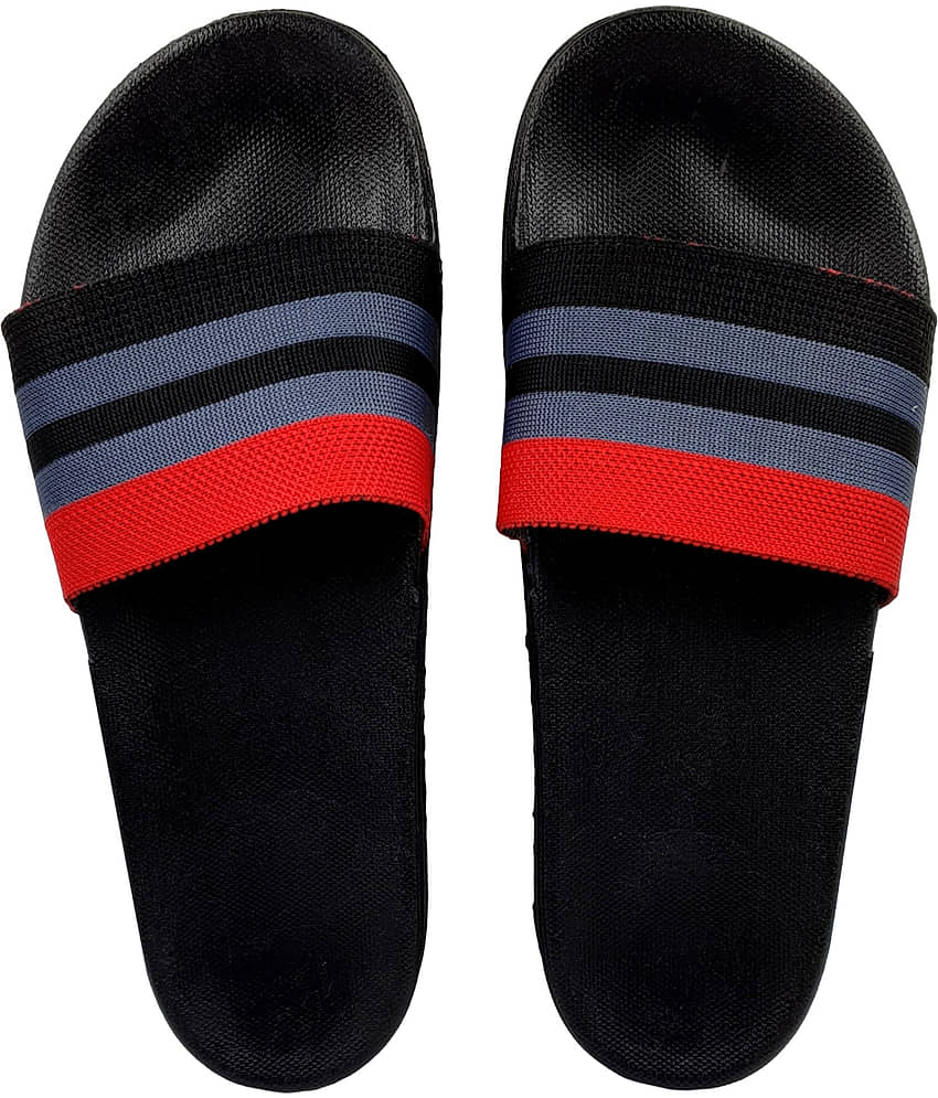 KAPANI Black Men's Slide Flip flop view 2