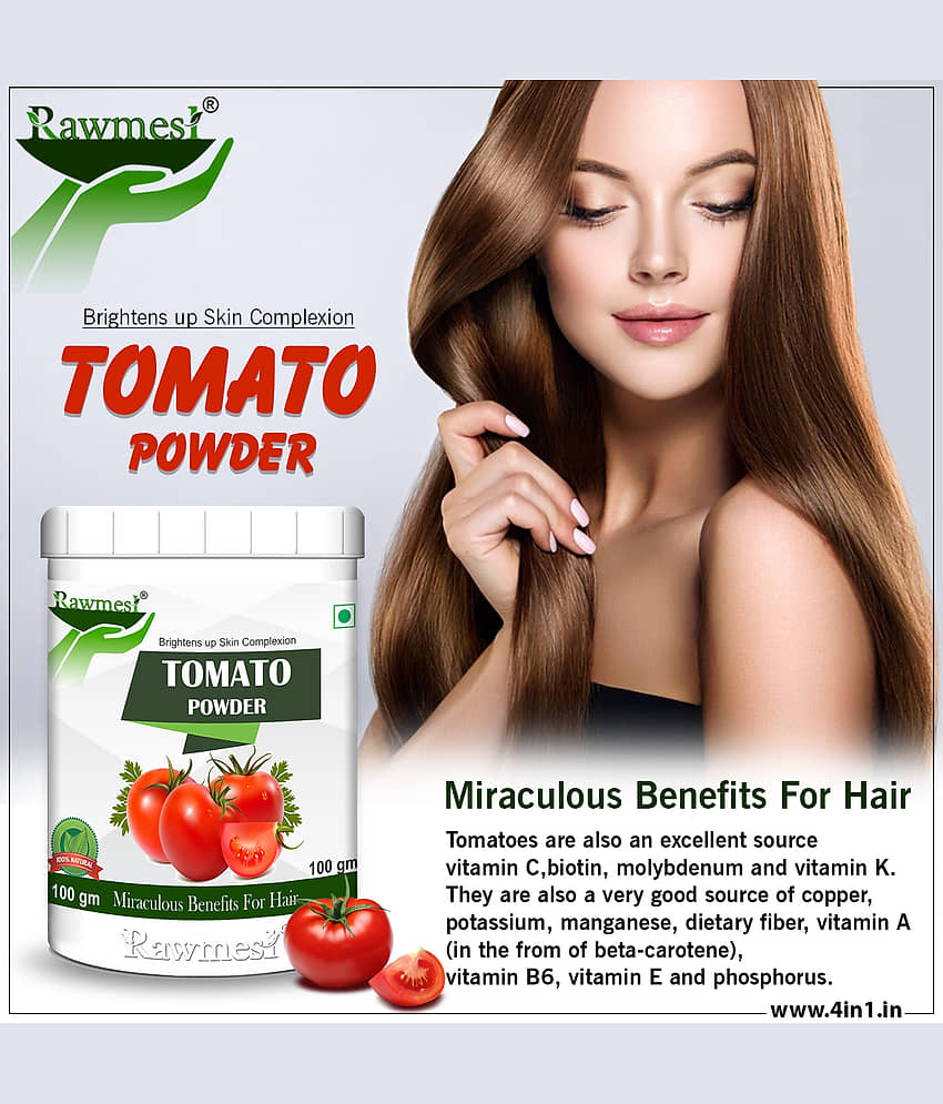 Rawmest 100% Pure Organic Tomato Powder 100gm | Miraculous Benefits For Hair | Vitamins Like A,B,C&E Excellent For Healthy Hair view 2