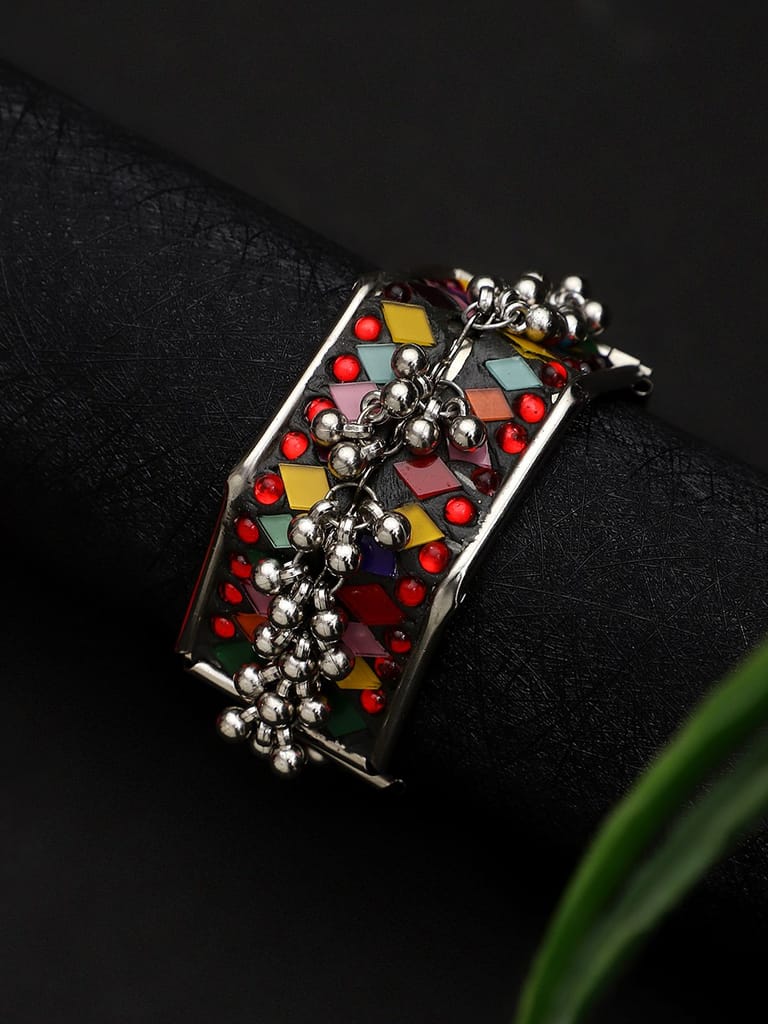 Cardinal Multicolor Minakari Gungroo Adjustable Bracelet size 2.6 view 2