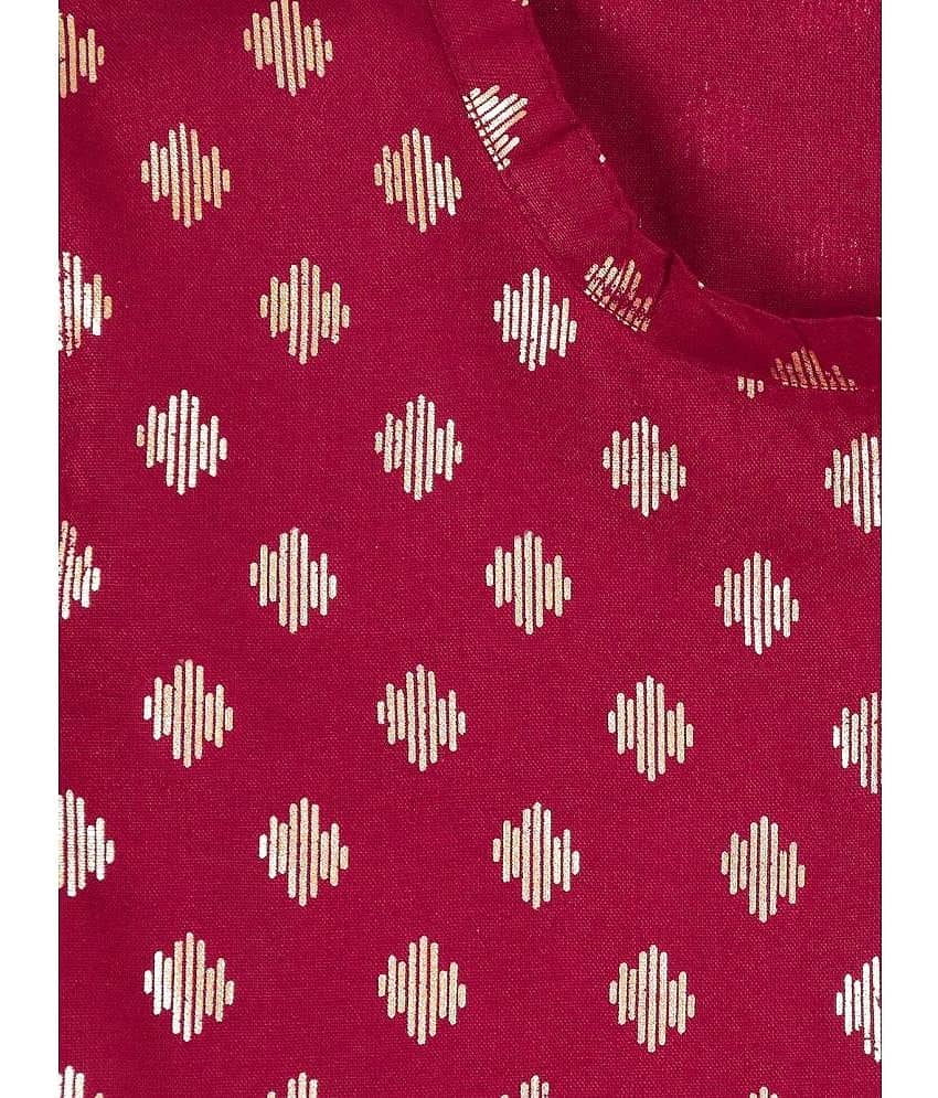 mustmom Boys Cotton Abstract - Pattern Dhoti Kurta Set ( Purple , Pack of 1 ) view 2