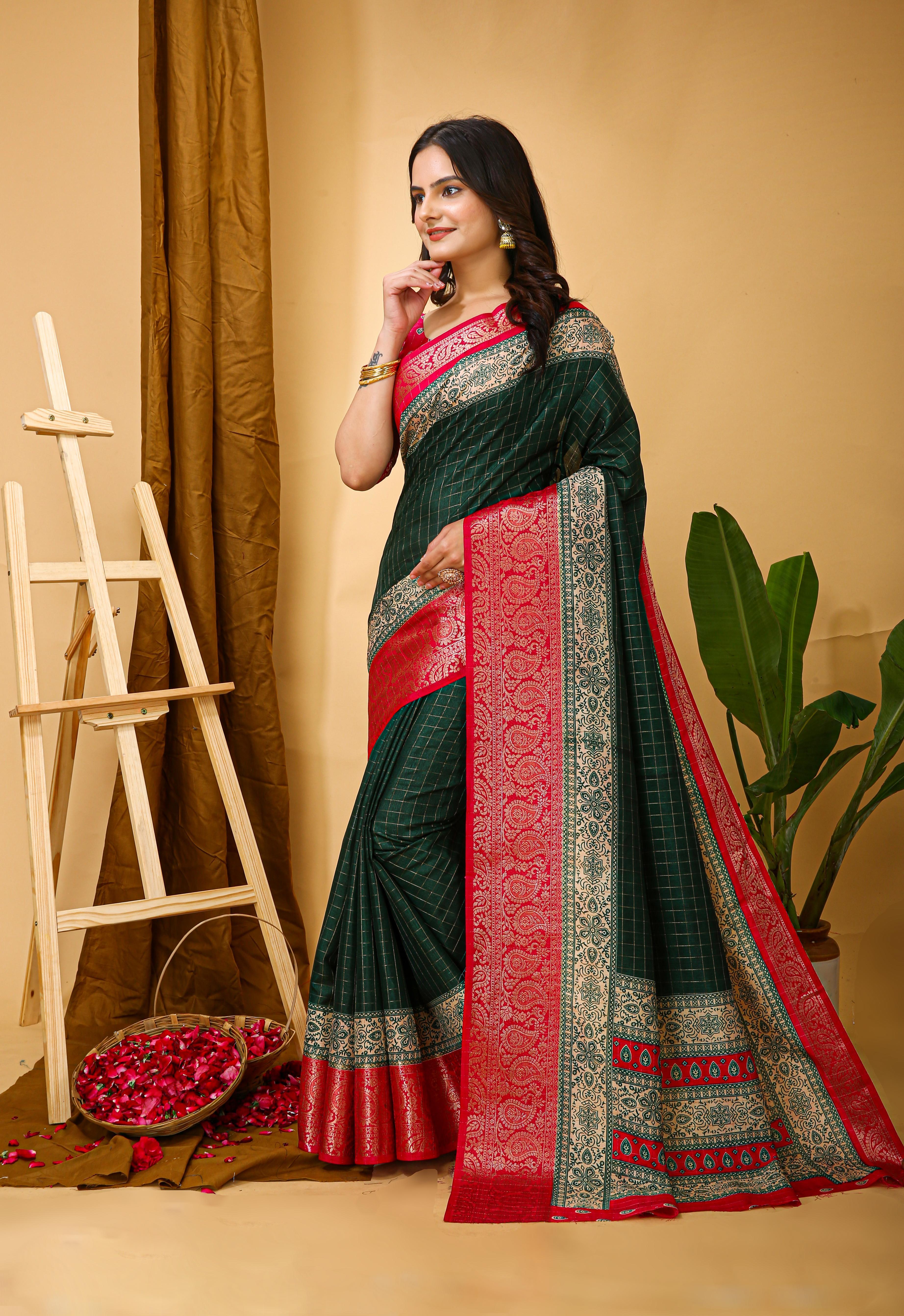 Dola Silk Saree Party Wear view 2