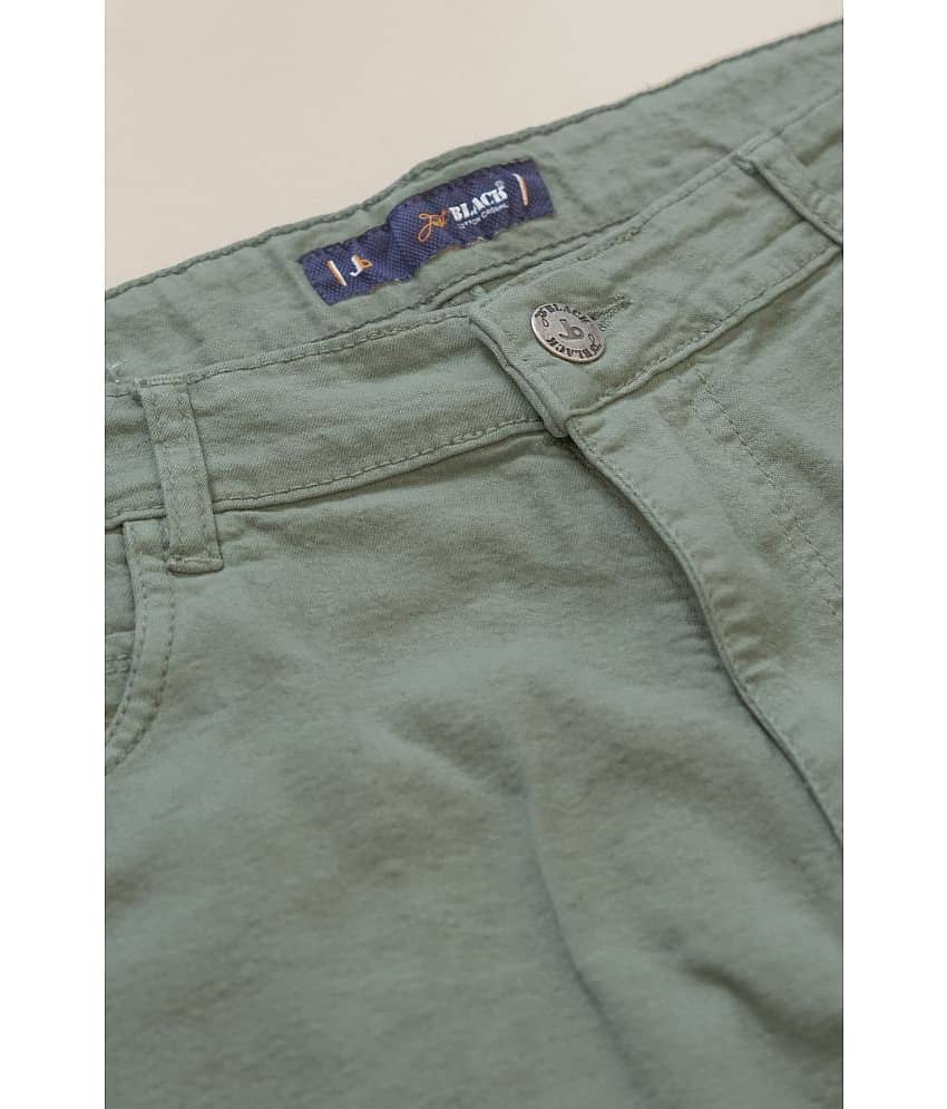 JB JUST BLACK Regular Fit Cuffed Hem Men's Jeans - Olive ( Pack of 1 ) view 2
