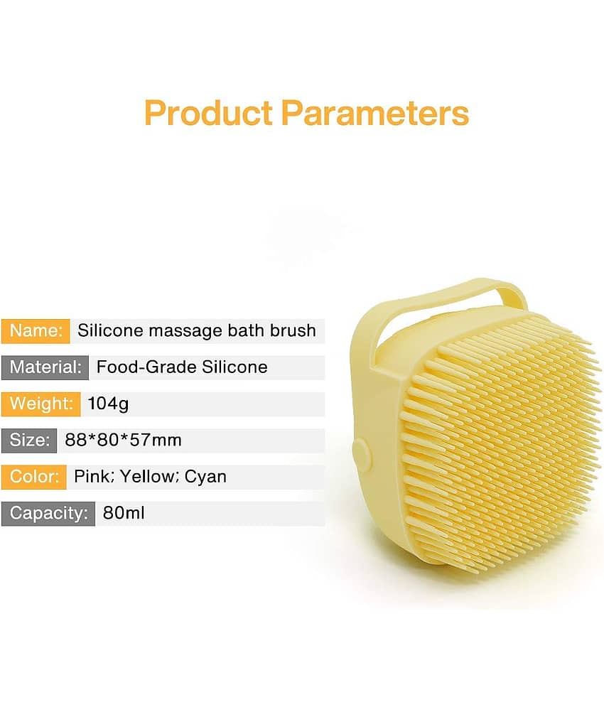 sell4you Silicone body scrubber Soft Bath Body Brush Short Handle Body Brush view 2