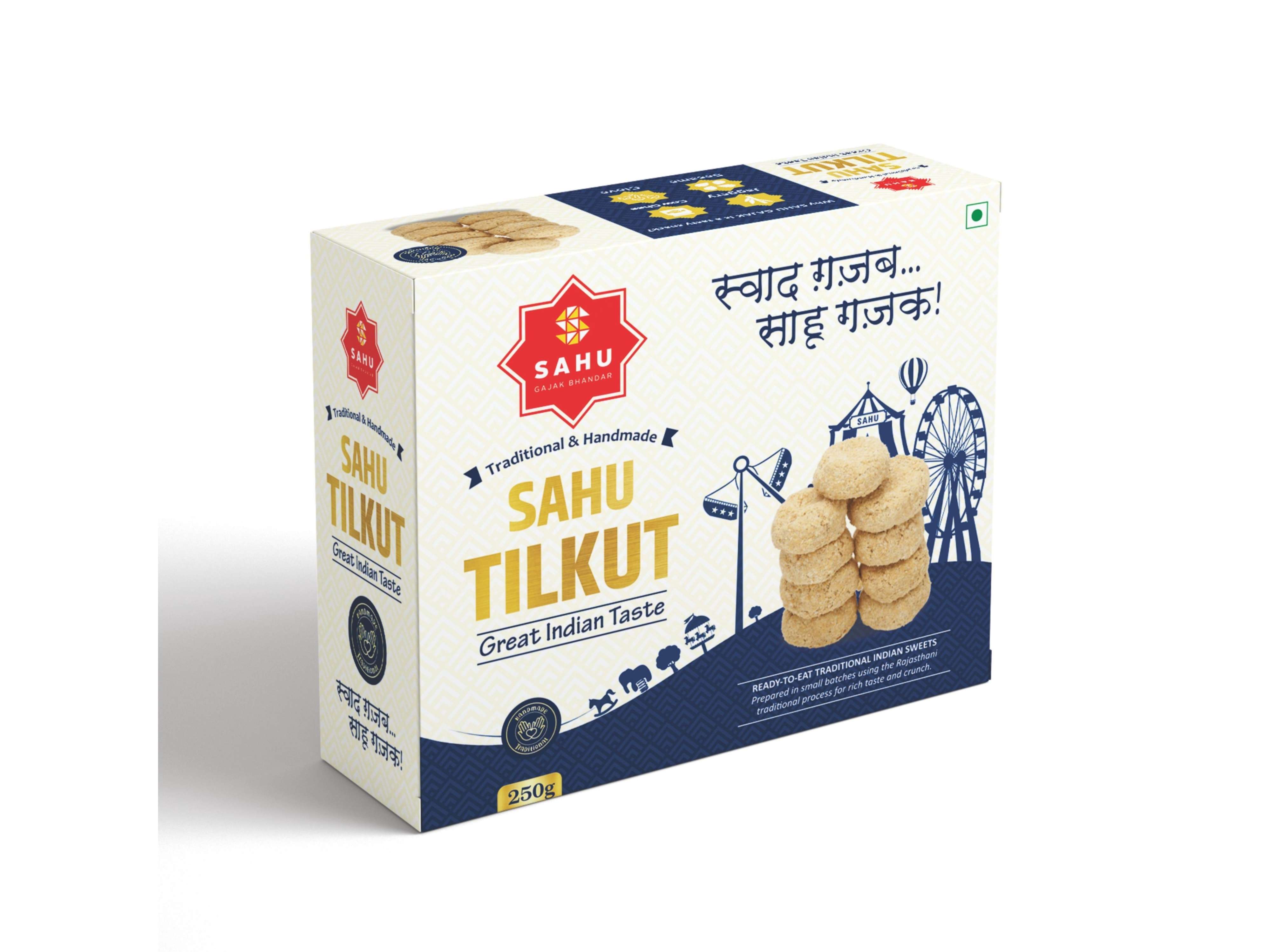Sahu Gajak Bhandar Traditional Sesame Sweet Tilkut - 250g