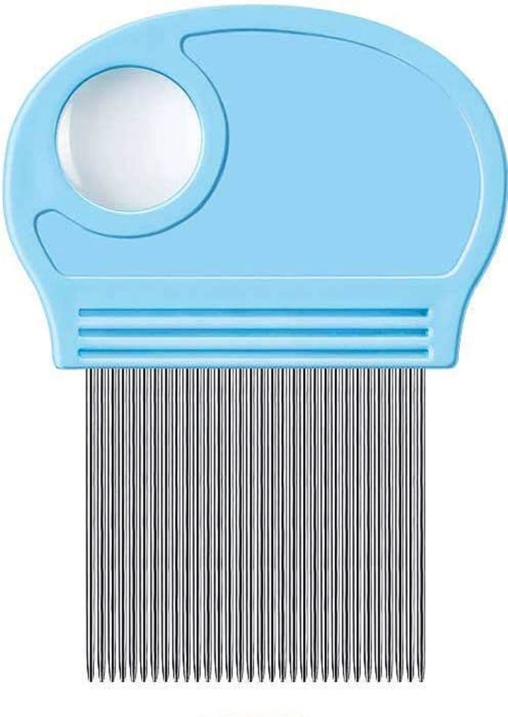 Q D Lice Nit Egg Remover Comb Removes Dendruff Dust and Louse Magnify Blue color for Men Women Kids Girl Babies and Pets view 2