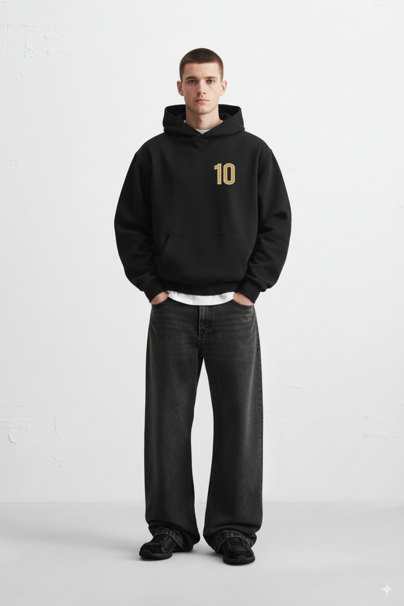 Black Messi Hoodie view 2