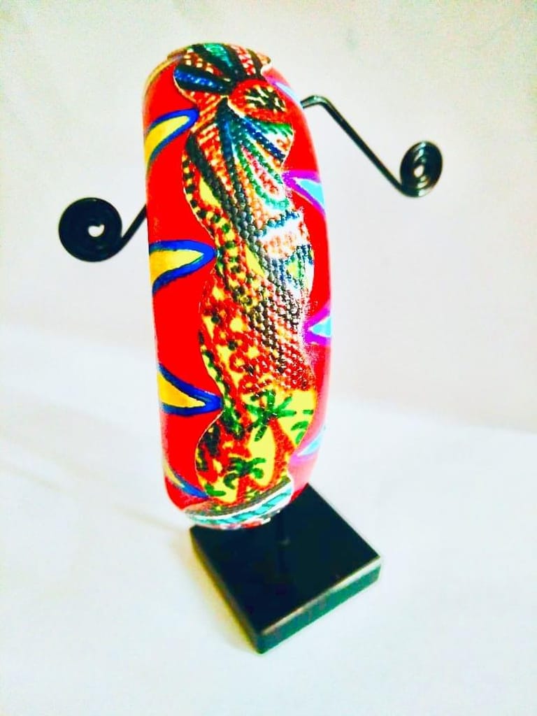 A Quirky Affair - Ethnic Bliss Red Bangle view 2